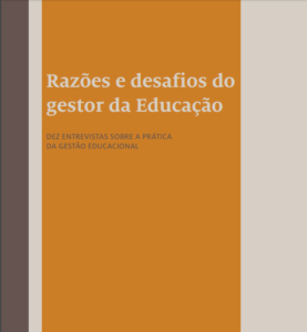 Capa do livro "Razões e desafios do gestor da educação".