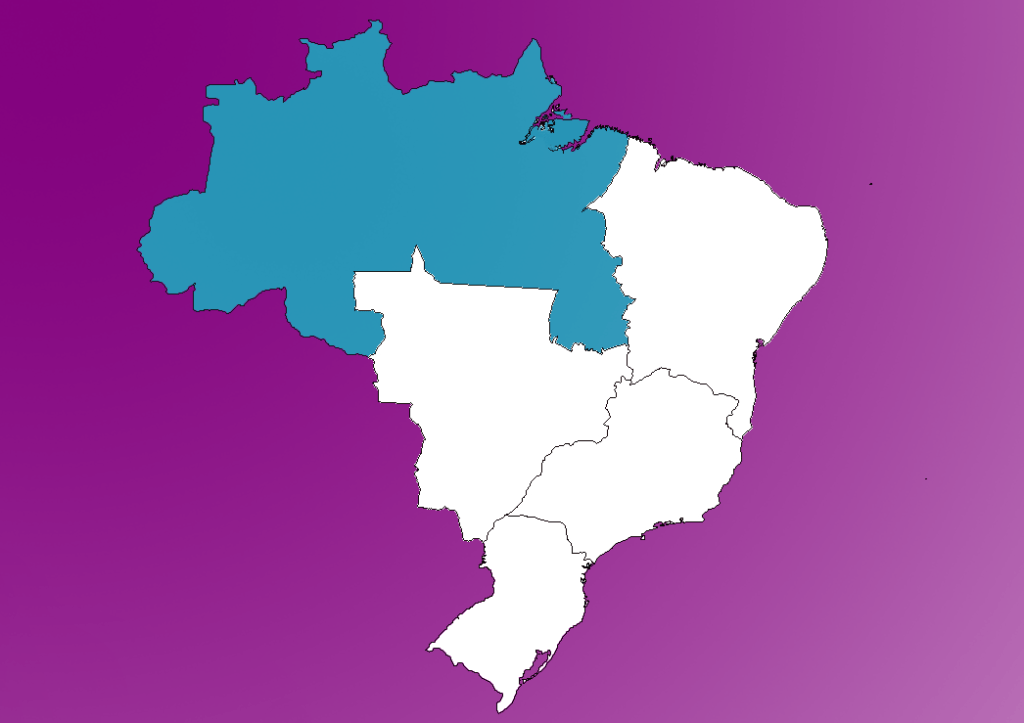 Mapa da Região Norte