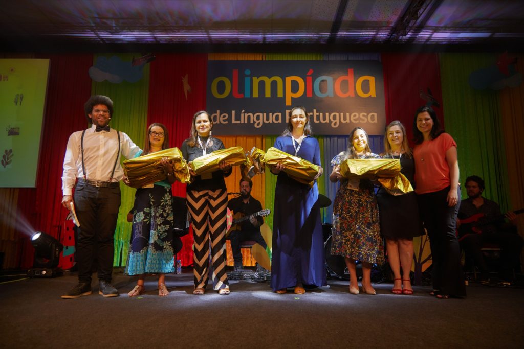 Olimpíada de Língua Portuguesa. Premiação prata, da categoria Crônica. Foto: Camilla Kinker/Itaú Social.