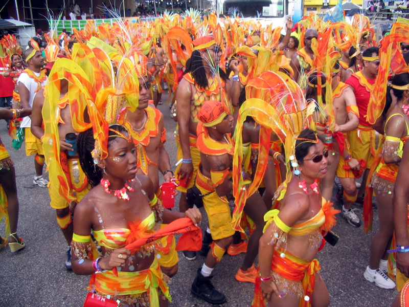 Parada de Carnaval em Trinidad e Tobago.