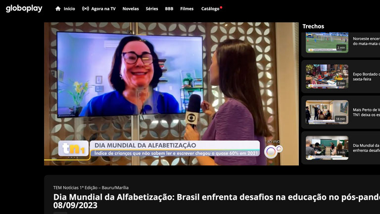 TV - TEM - Dia Mundial da Alfabetização: Brasil enfrenta desafios na educação no pós-pandemia